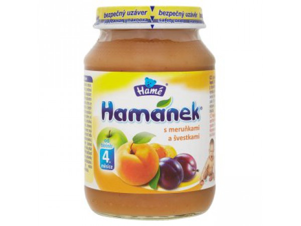 Hamánek пюре с абрикосами и сливами 190 г